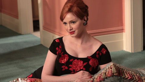 Mad Men - Joan Holloway in black and red dress