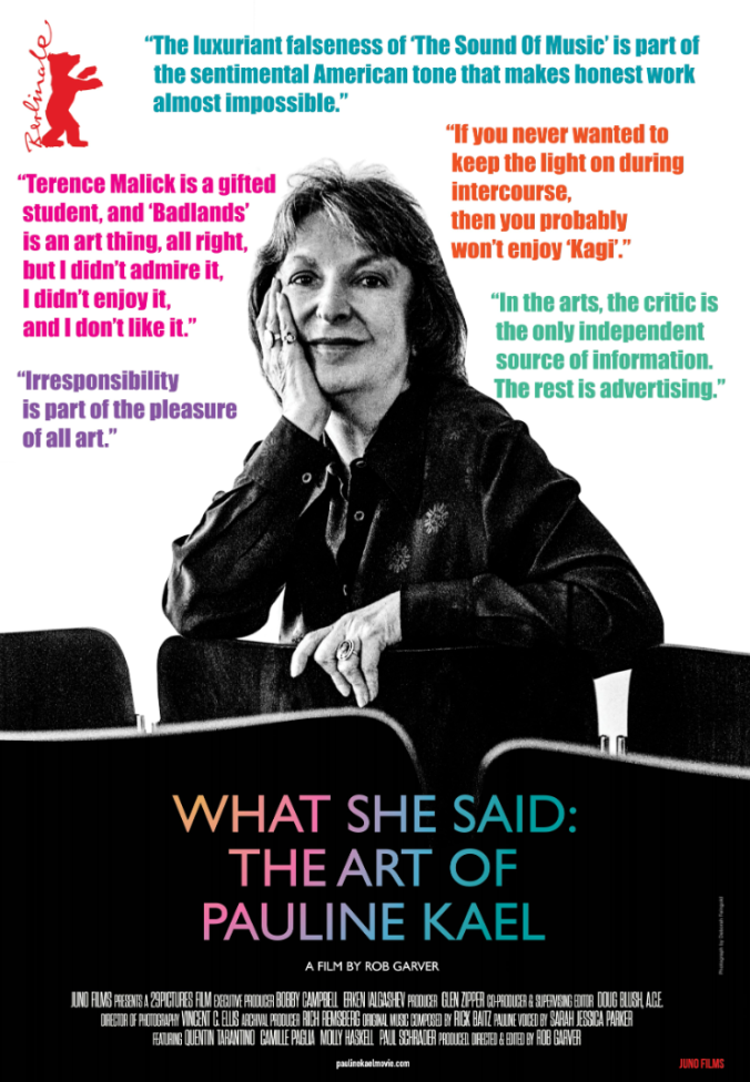 Staff Pick - What She Said: The Art of Pauline Kael